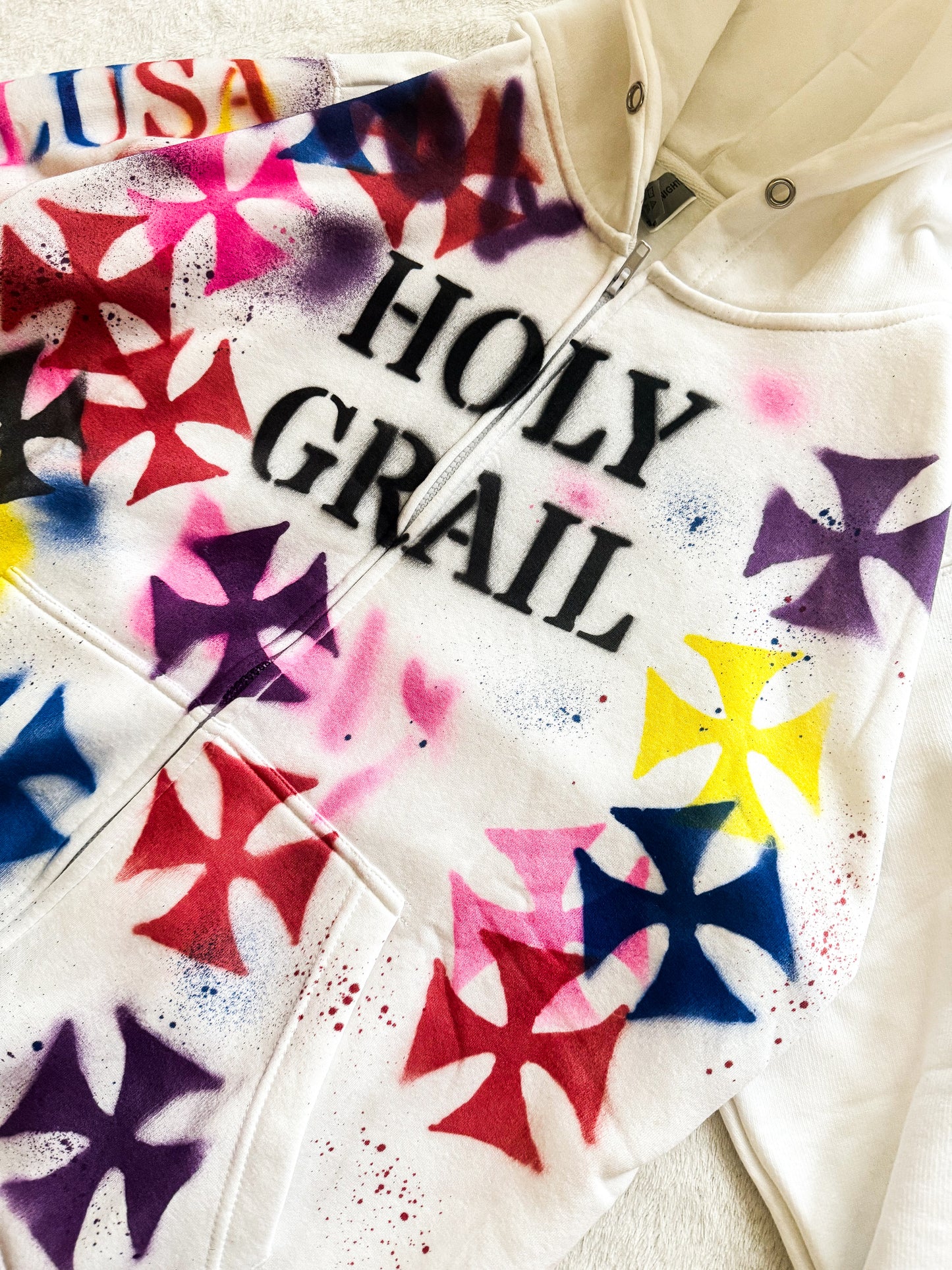 paint spill zip up