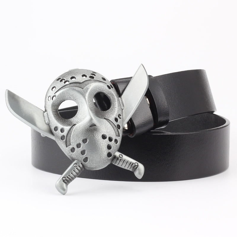 dead skull belt buckle