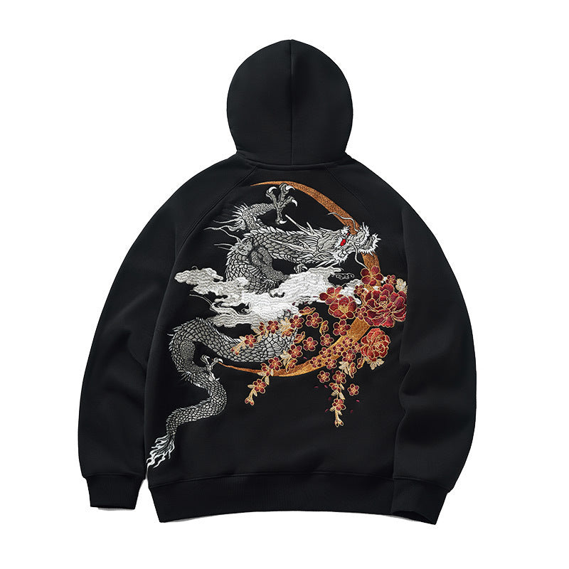 Cotton fully embroidered hoodie