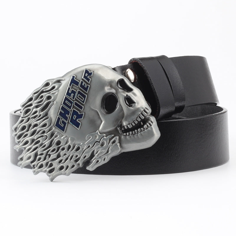 dead skull belt buckle