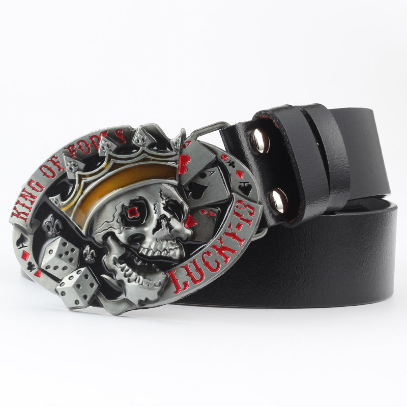 dead skull belt buckle