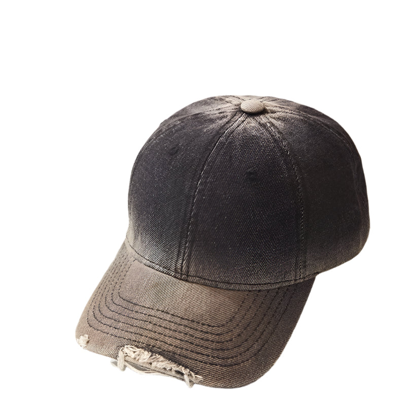 Distressed Denim Baseball Cap