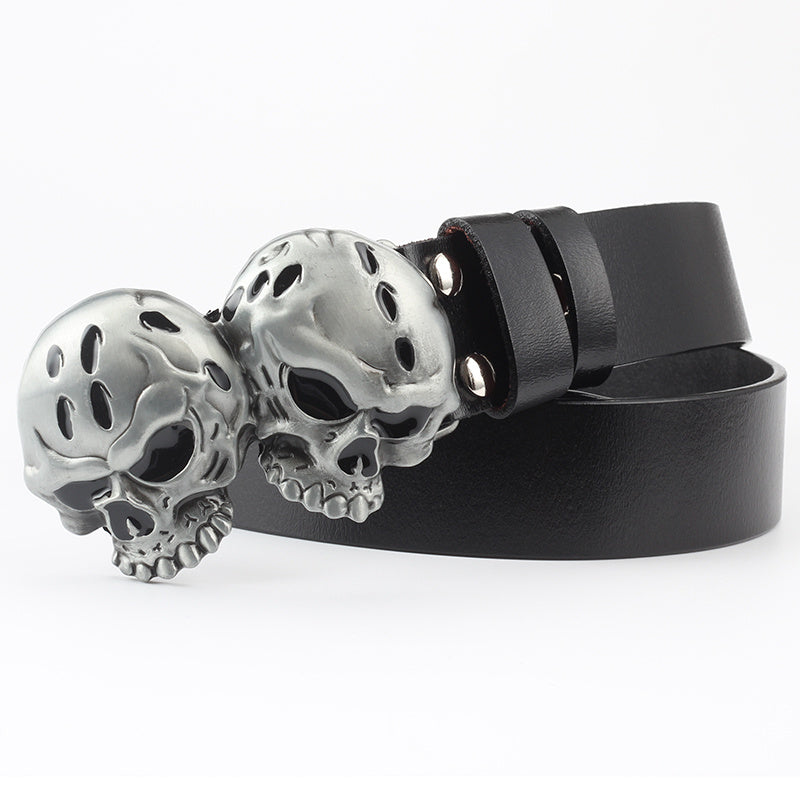 dead skull belt buckle