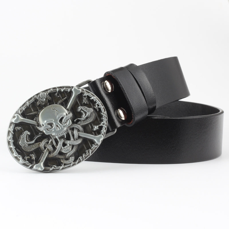 dead skull belt buckle