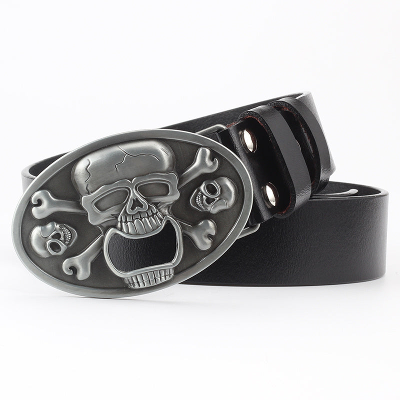 dead skull belt buckle