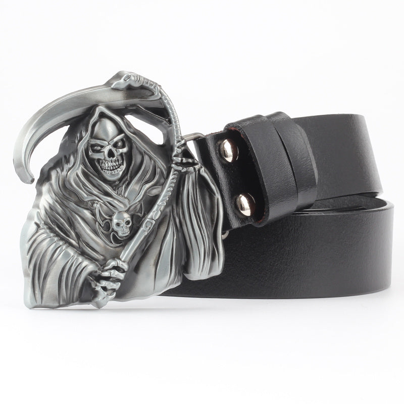 dead skull belt buckle