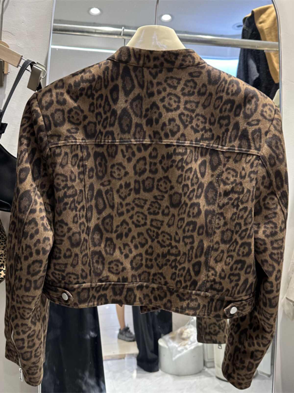 leopard print coat