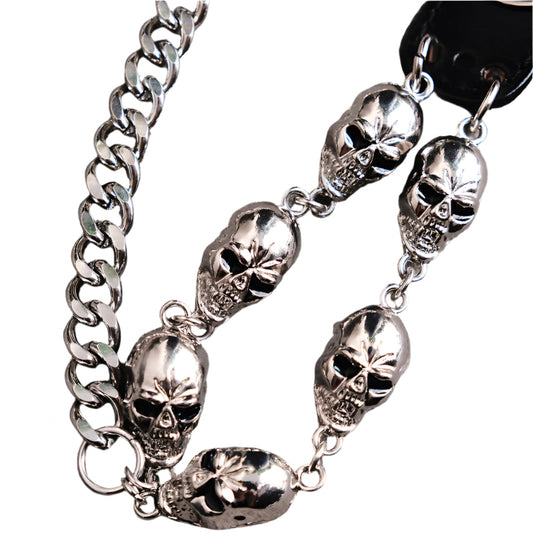 Vintage Ghost Head pocket chain