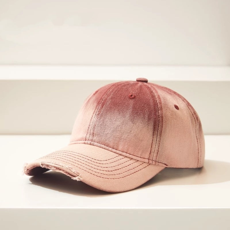 Distressed Denim Baseball Cap