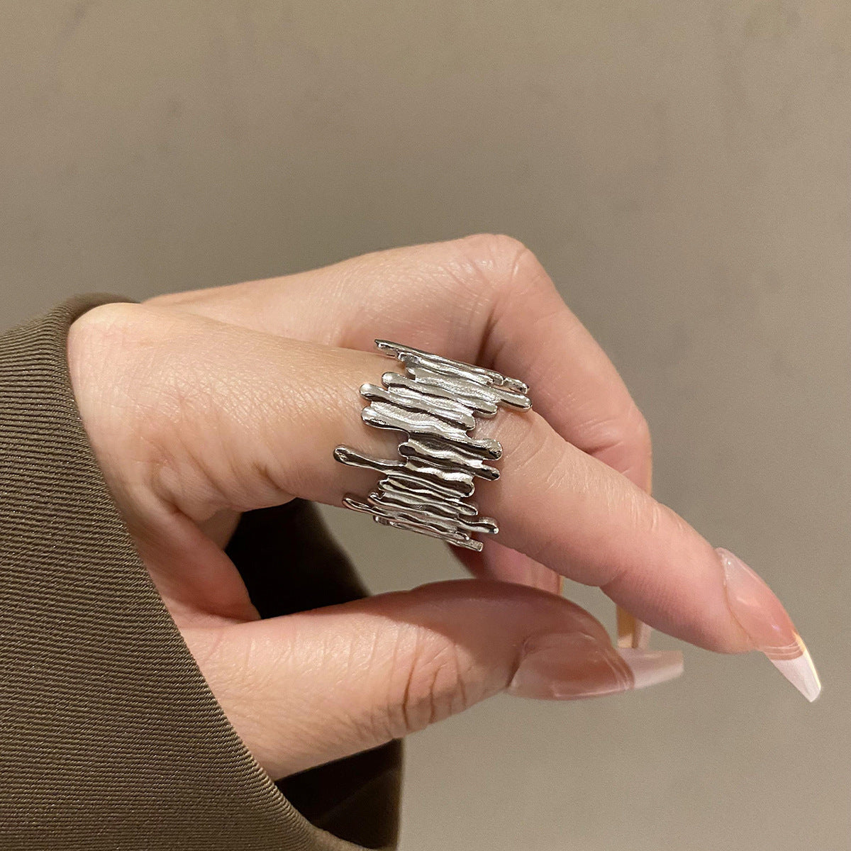 Luxury Irregular Opening rings