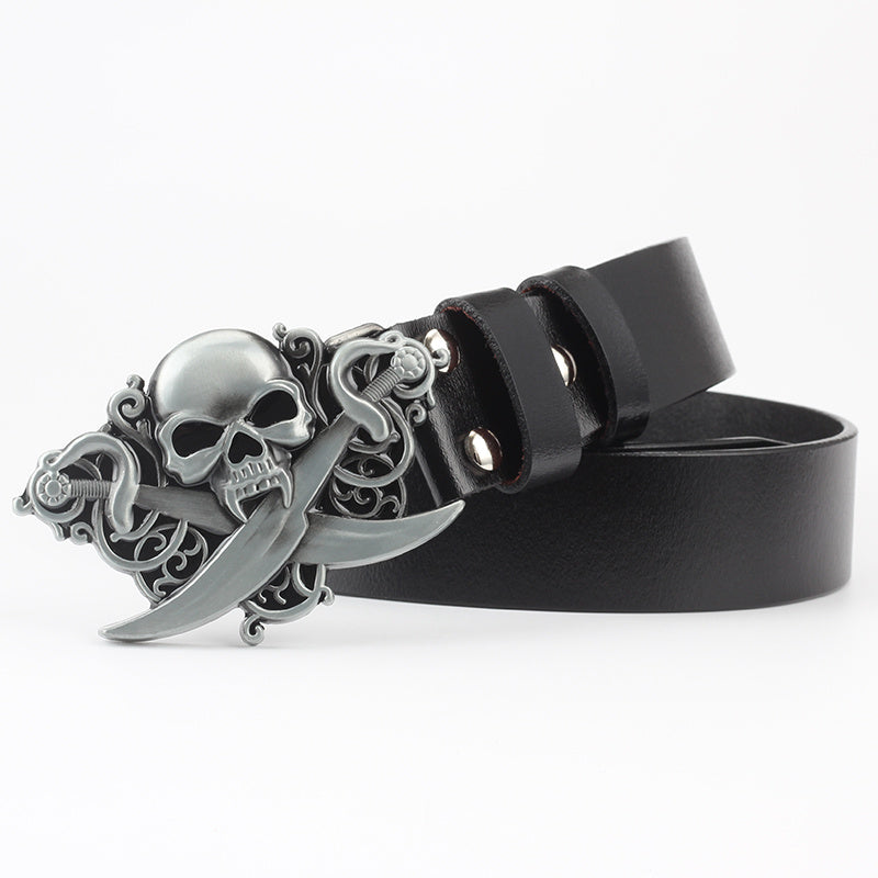 dead skull belt buckle