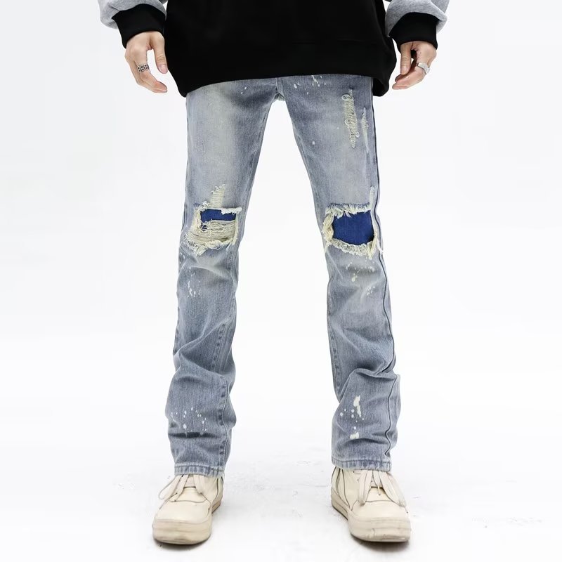 streetwear flared jeans