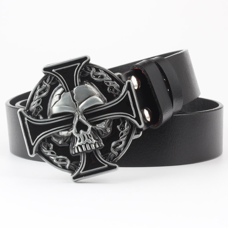 dead skull belt buckle