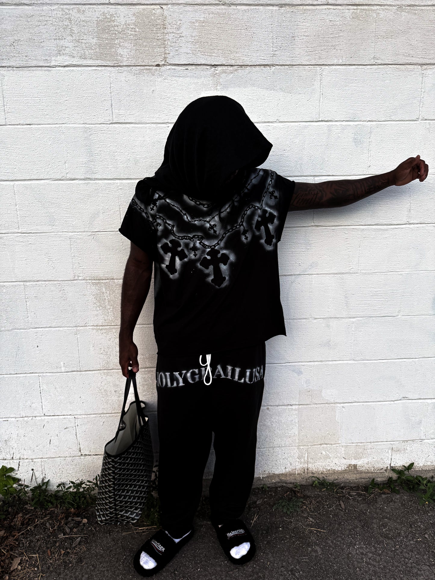 holy chains boxy tee