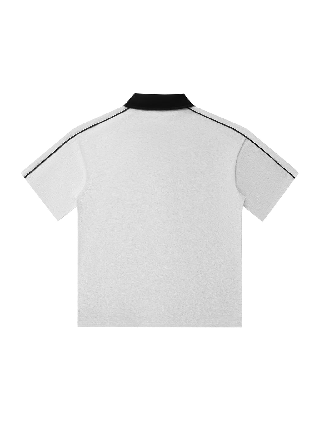 Contrast Collar Short-Sleeve Polo Shirt