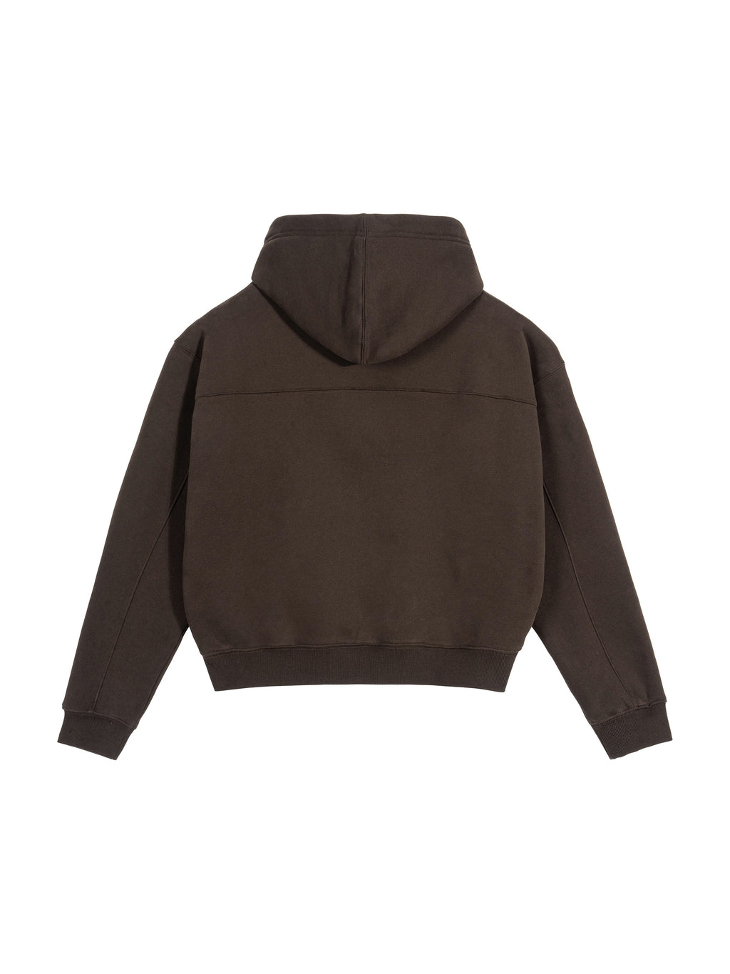 Fleece Zip-Up Boxy Hoodie