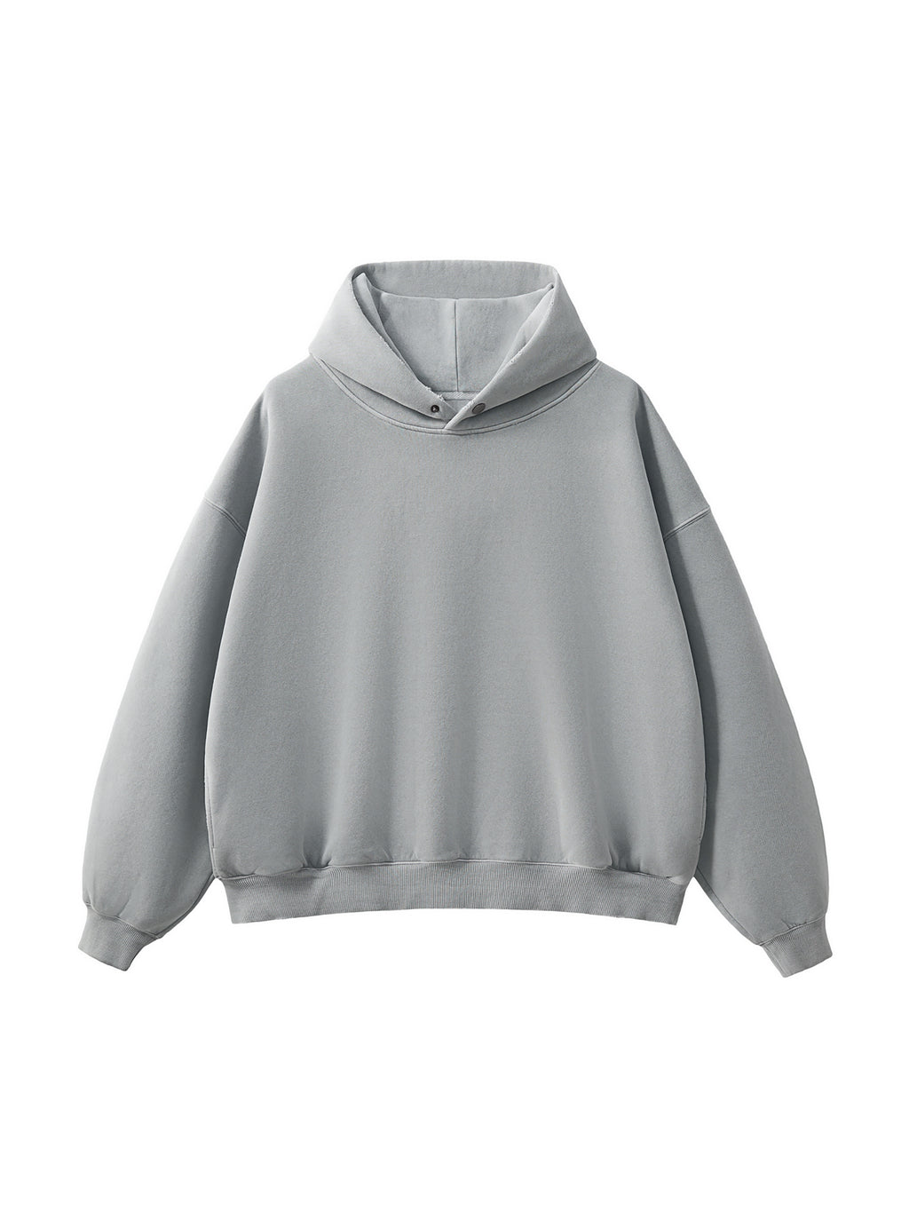 Frayed Enzyme Washed Fleece Hoodie