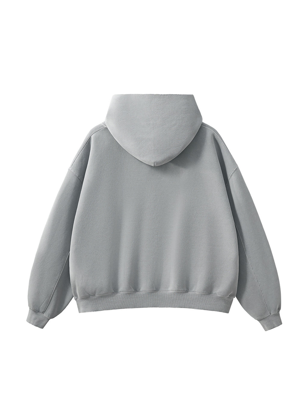 Frayed Enzyme Washed Fleece Hoodie
