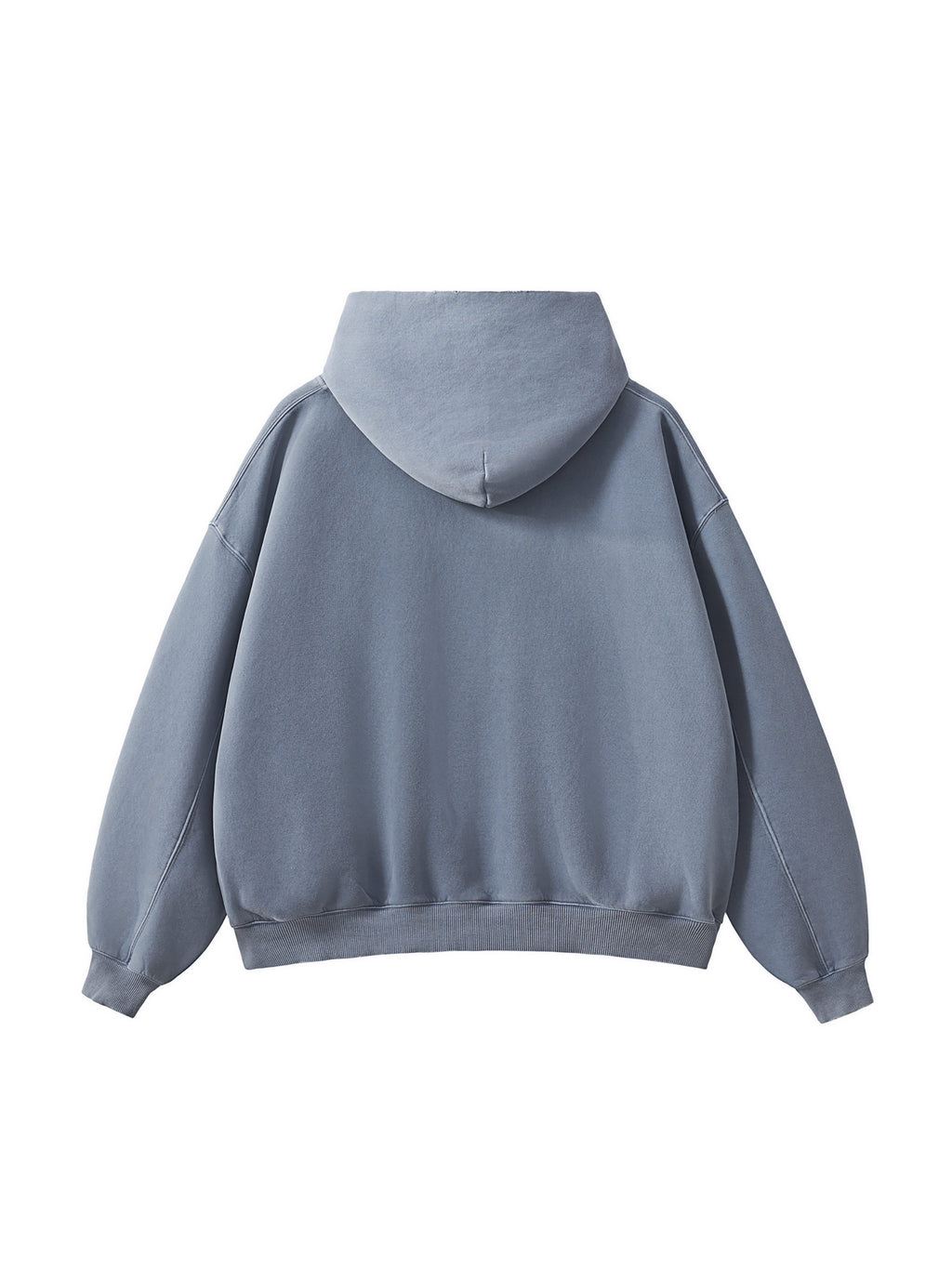 Frayed Enzyme Washed Fleece Hoodie