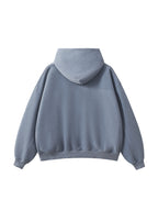 Frayed Enzyme Washed Fleece Hoodie