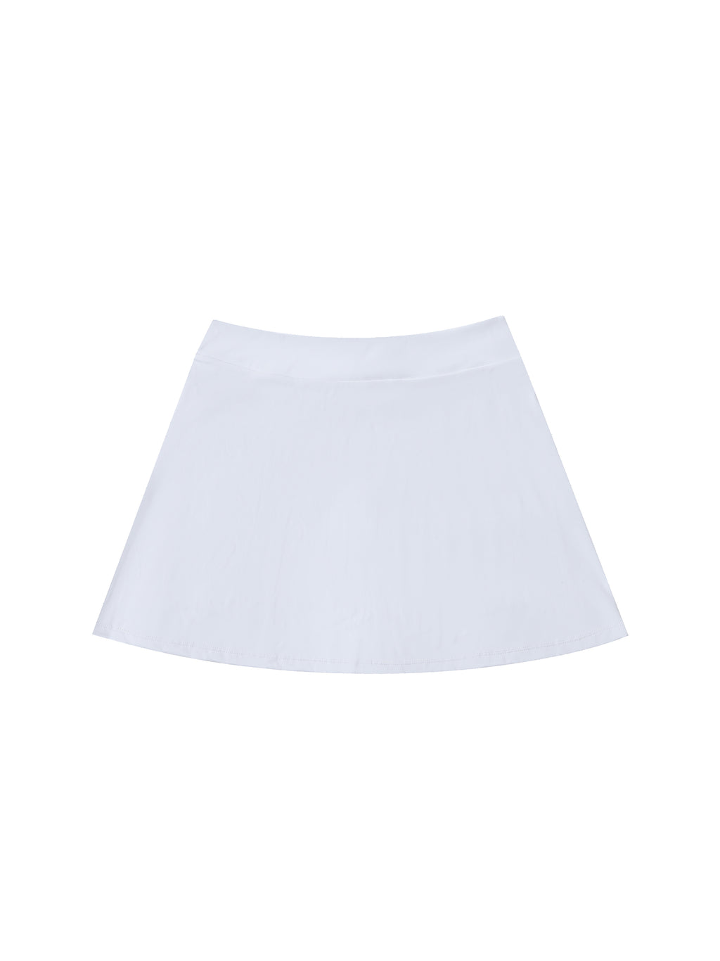 High-Waist Pocketed A-Line Skirt