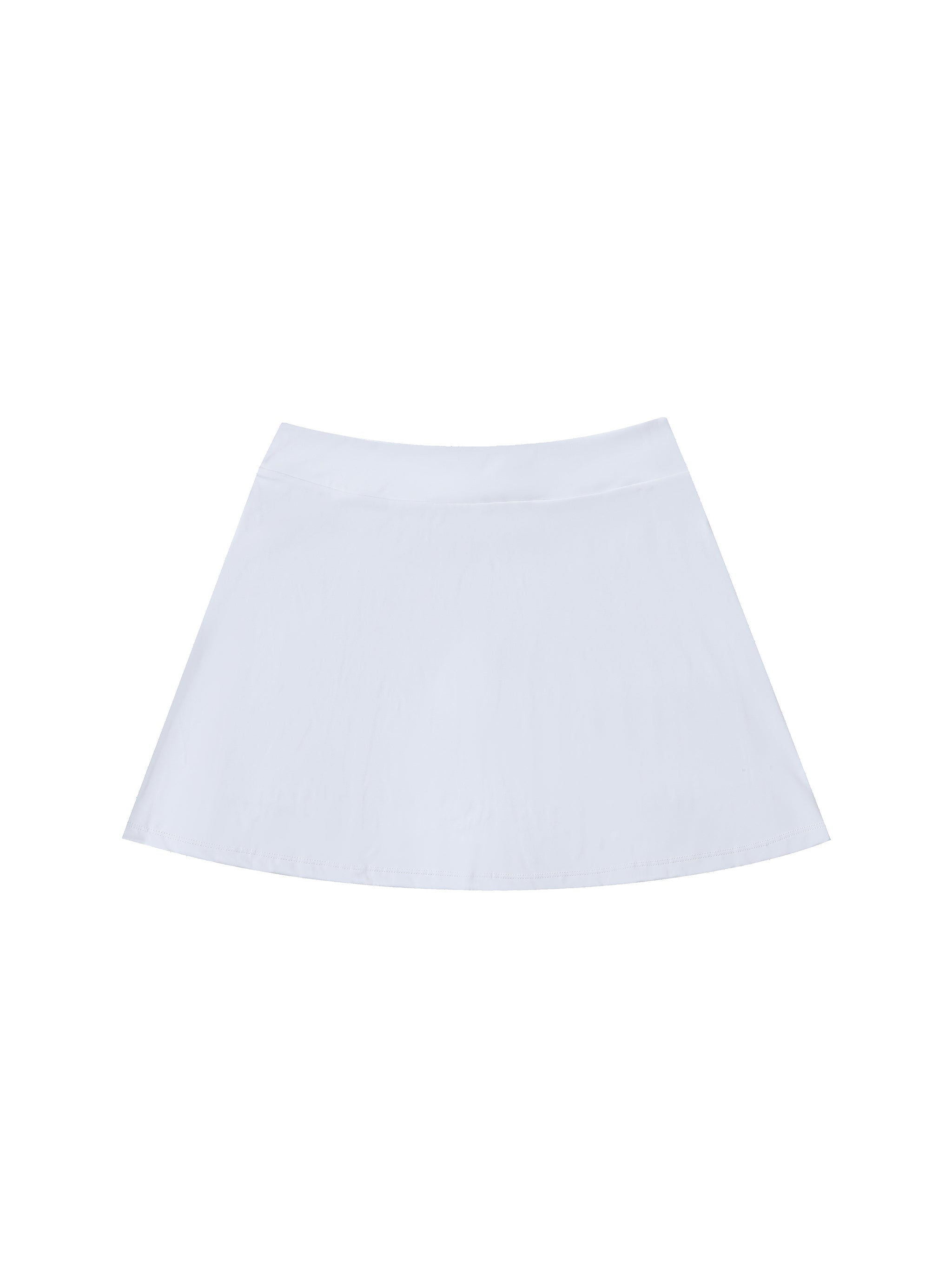 High-Waist Pocketed A-Line Skirt