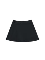 High-Waist Pocketed A-Line Skirt