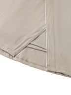 High-Waist Pocketed A-Line Skirt