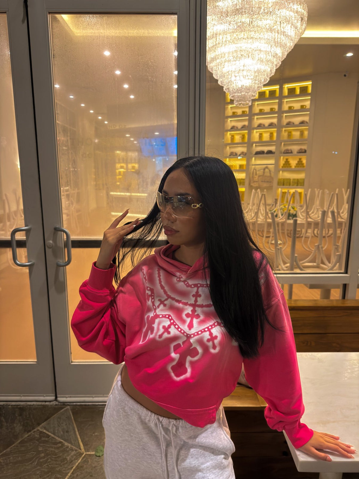 steel rose hoodie