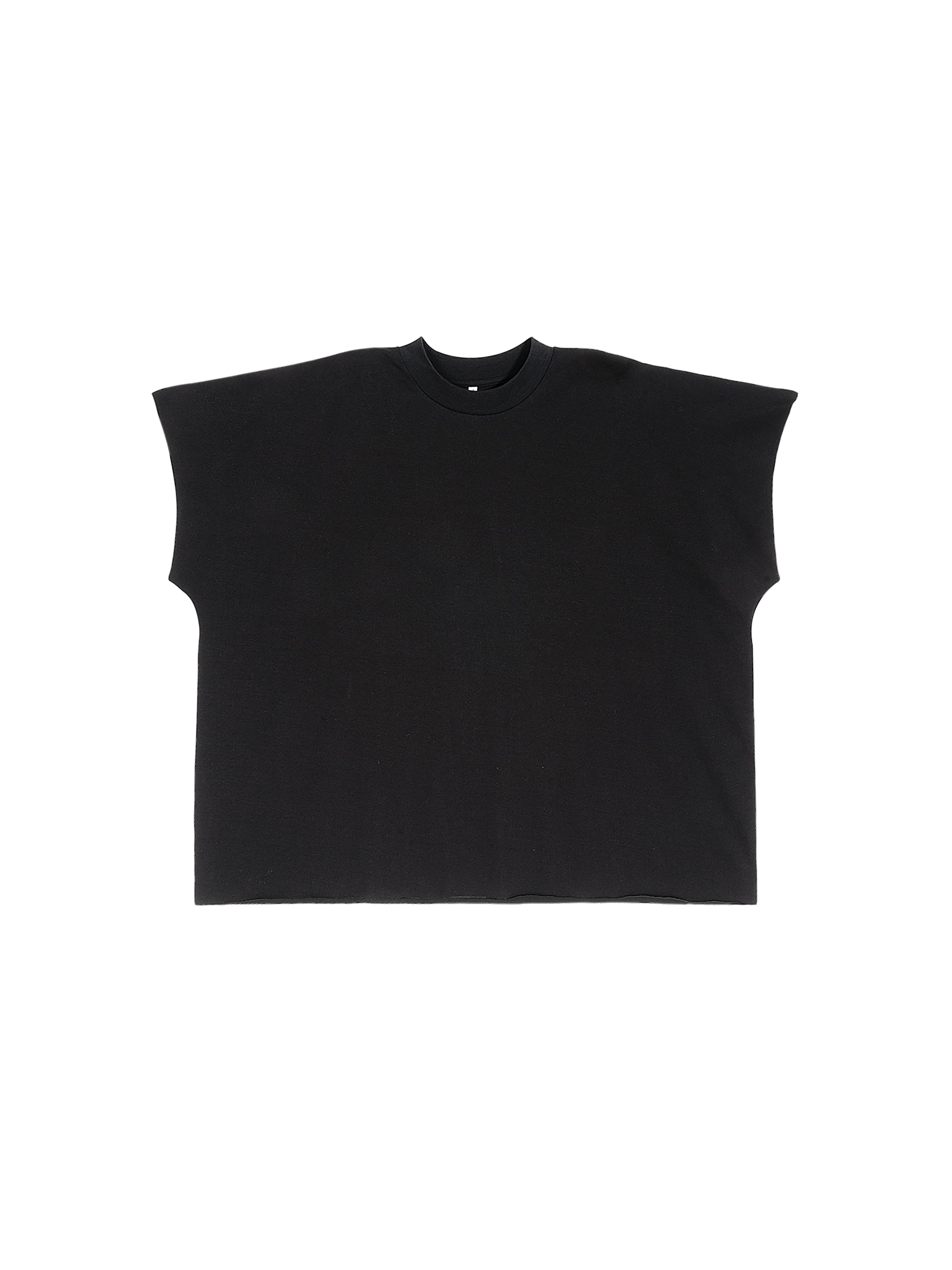 Raw Edge Boxy Non-Shrink T-Shirt