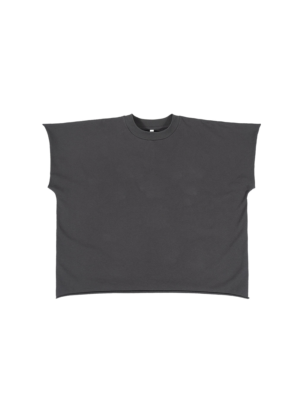 Raw Edge Boxy Non-Shrink T-Shirt