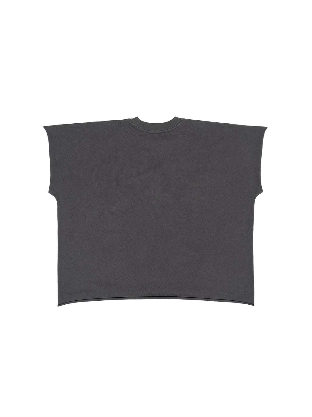 Raw Edge Boxy Non-Shrink T-Shirt