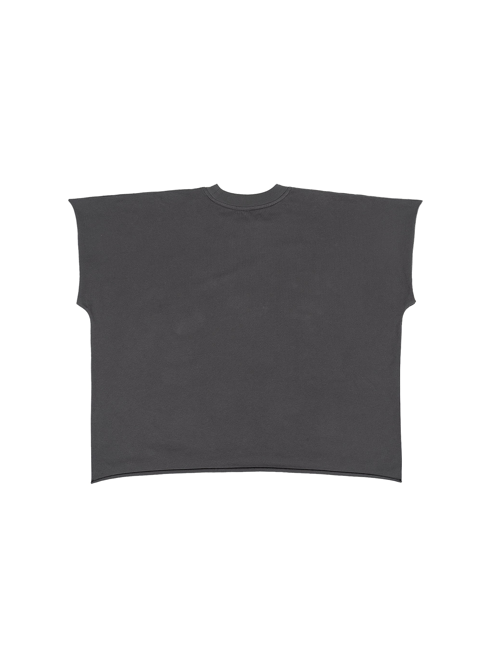 Raw Edge Boxy Non-Shrink T-Shirt