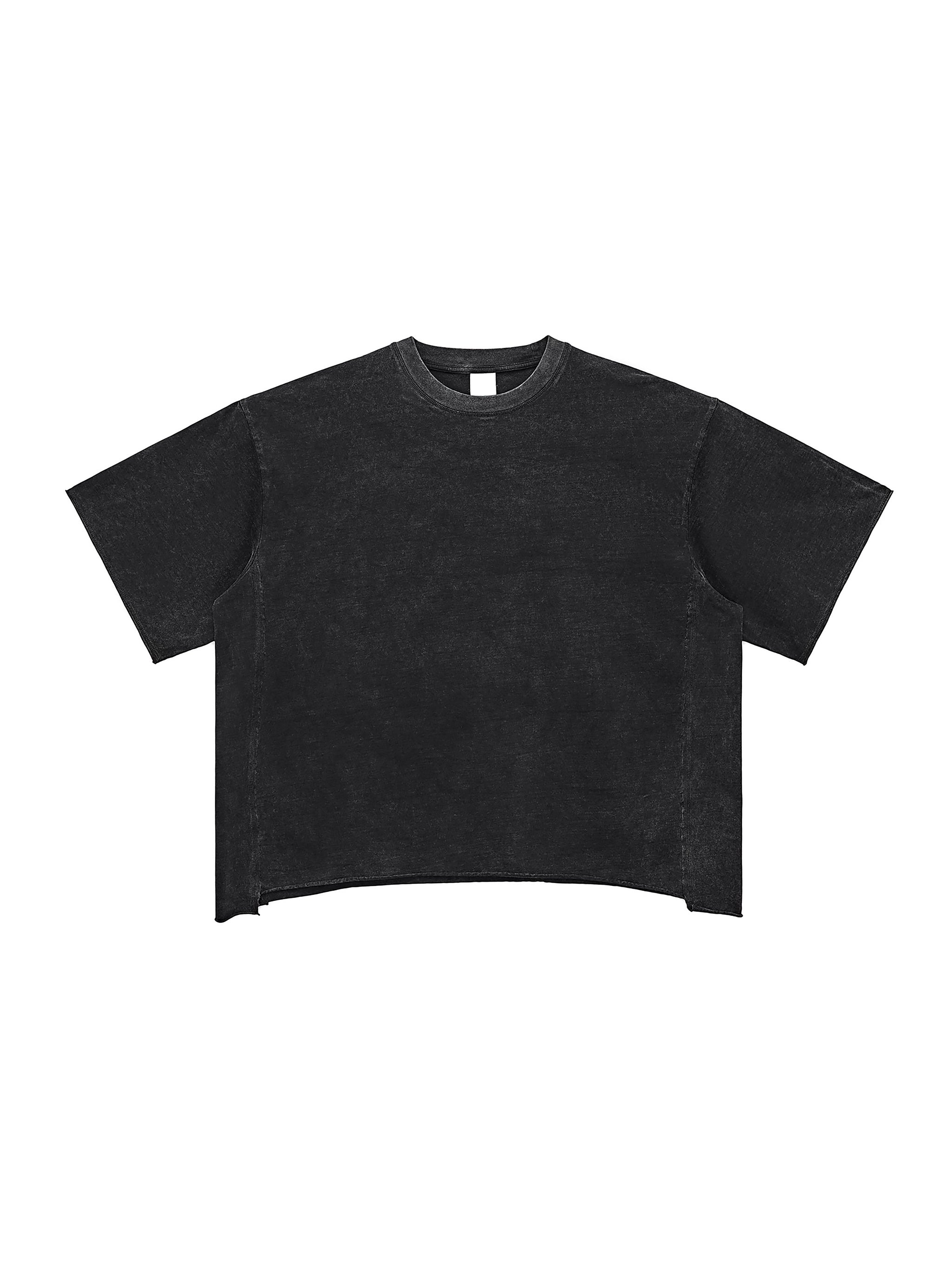 Raw Edge Snow Washed Boxy T-Shirt