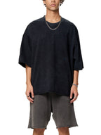 Raw Edge Snow Washed Boxy T-Shirt