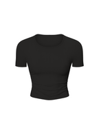 Ruched Bodycon Crop Top