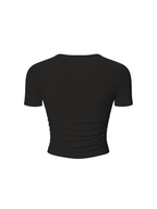 Ruched Bodycon Crop Top