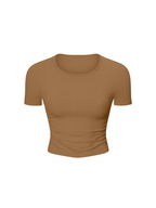 Ruched Bodycon Crop Top