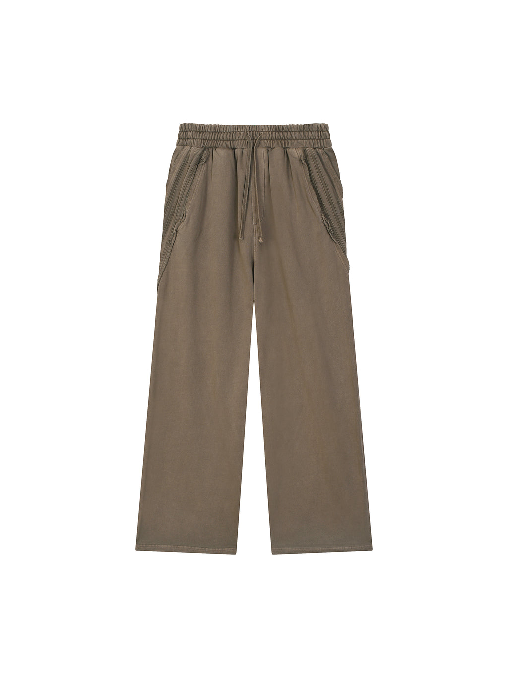 Snow Washed Tape Raw Edge Sweatpants