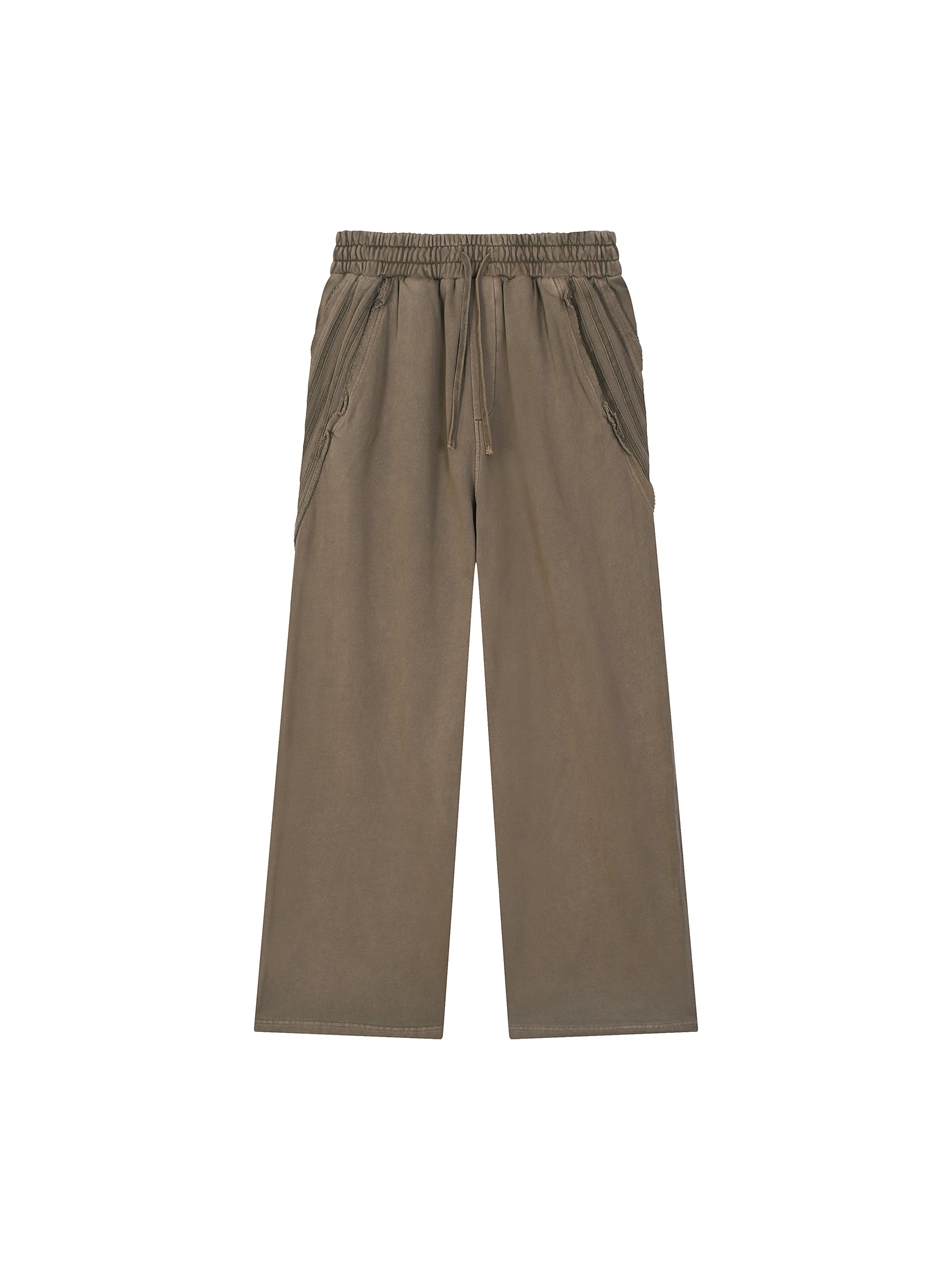 Snow Washed Tape Raw Edge Sweatpants