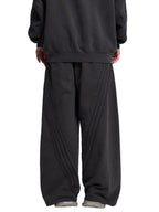 Snow Washed Tape Raw Edge Sweatpants