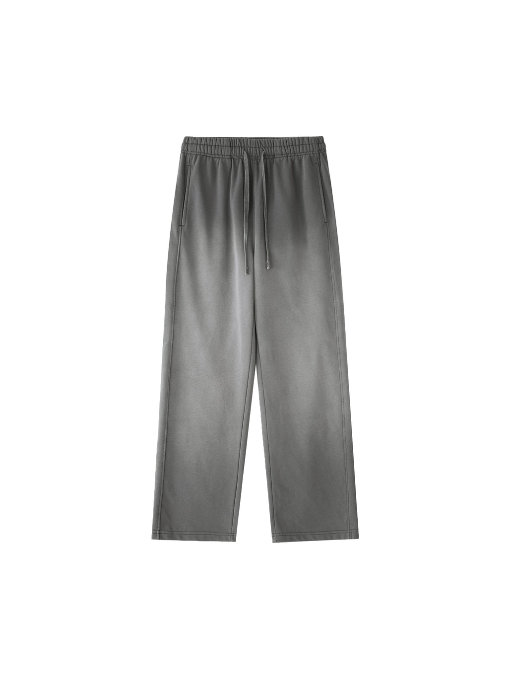 Vintage Washed Gradient Straight-Leg Sweatpants