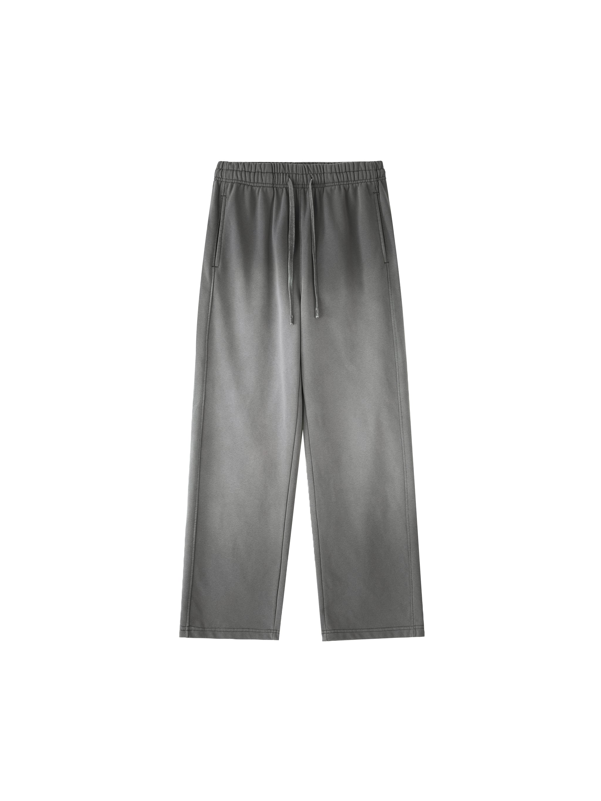 Vintage Washed Gradient Straight-Leg Sweatpants