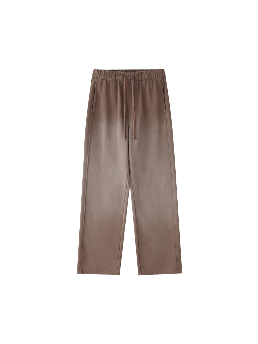 Vintage Washed Gradient Straight-Leg Sweatpants