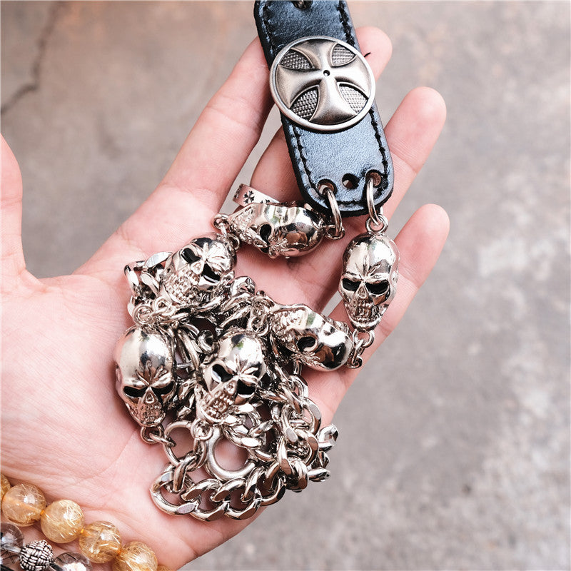 Vintage Ghost Head pocket chain