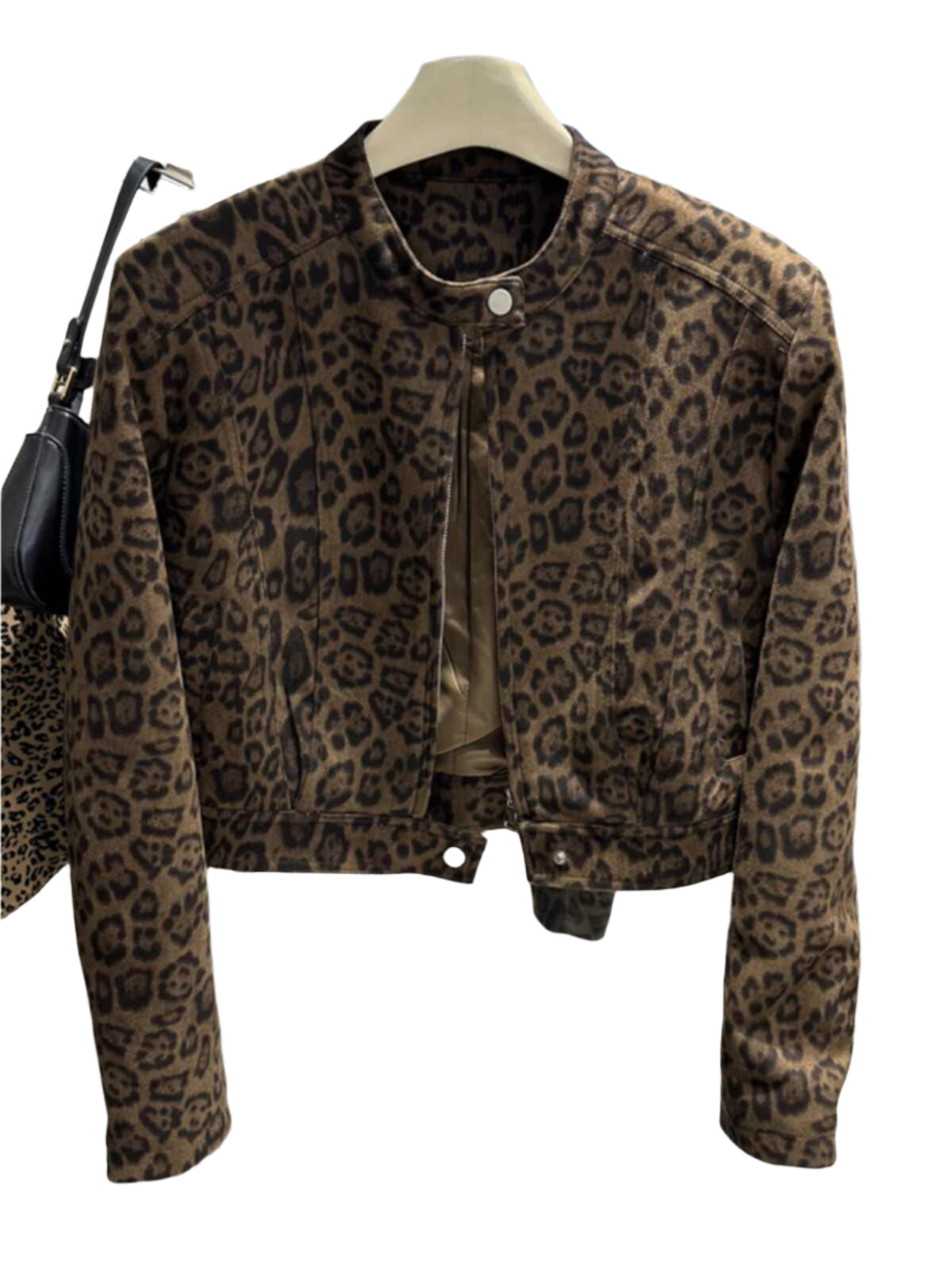 leopard print coat