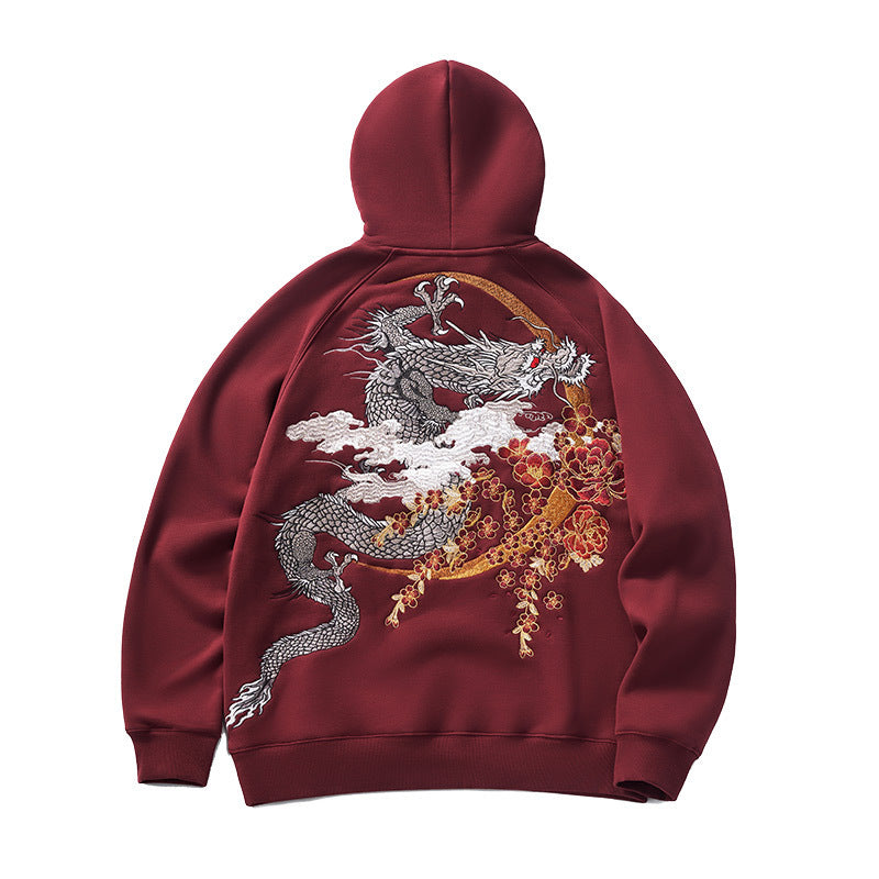 Cotton fully embroidered hoodie