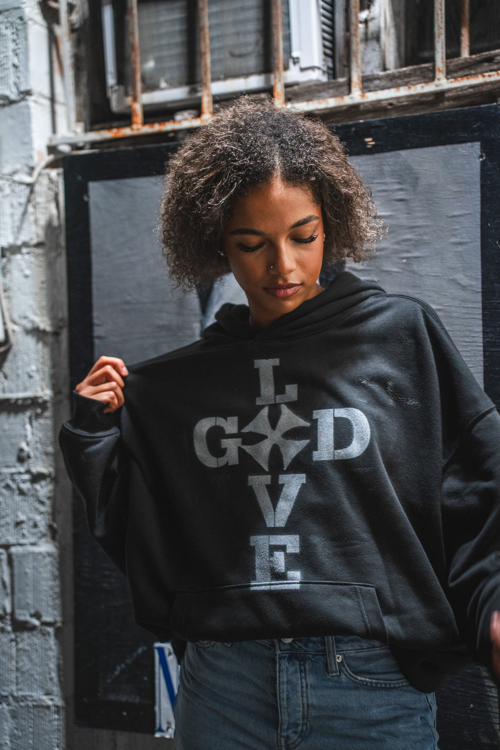 love god hoodie