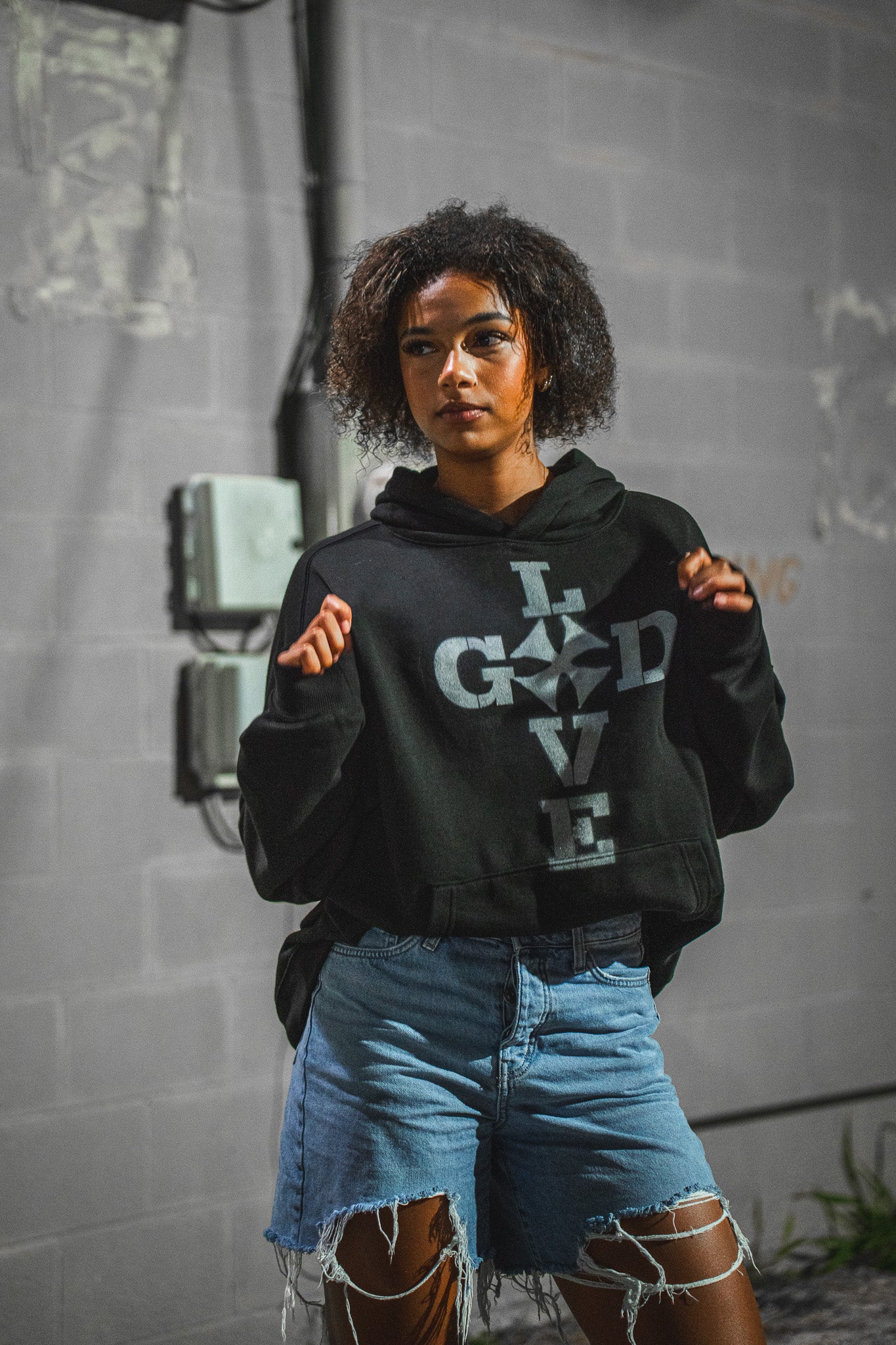 love god hoodie