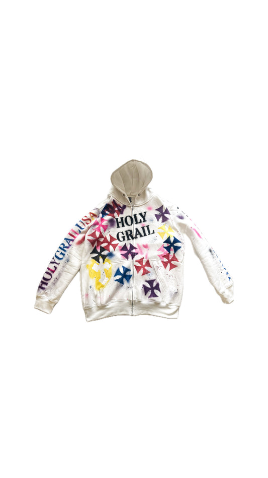 paint spill zip up